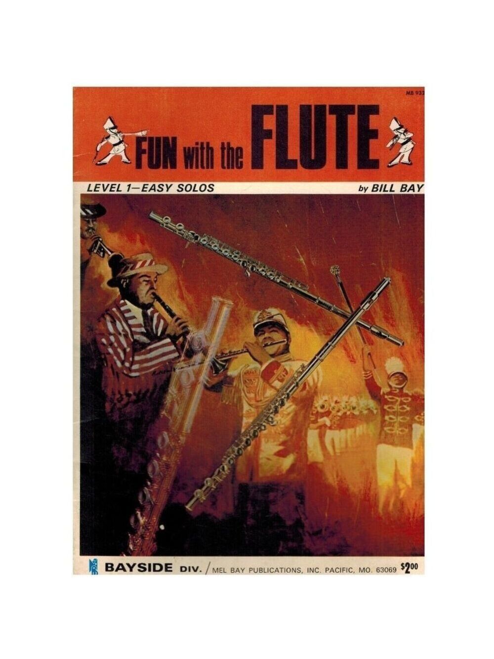 Fun With The Flute Level 1 Easy Solos By Bill Bay 1970 Mel Bay Paperback VG+